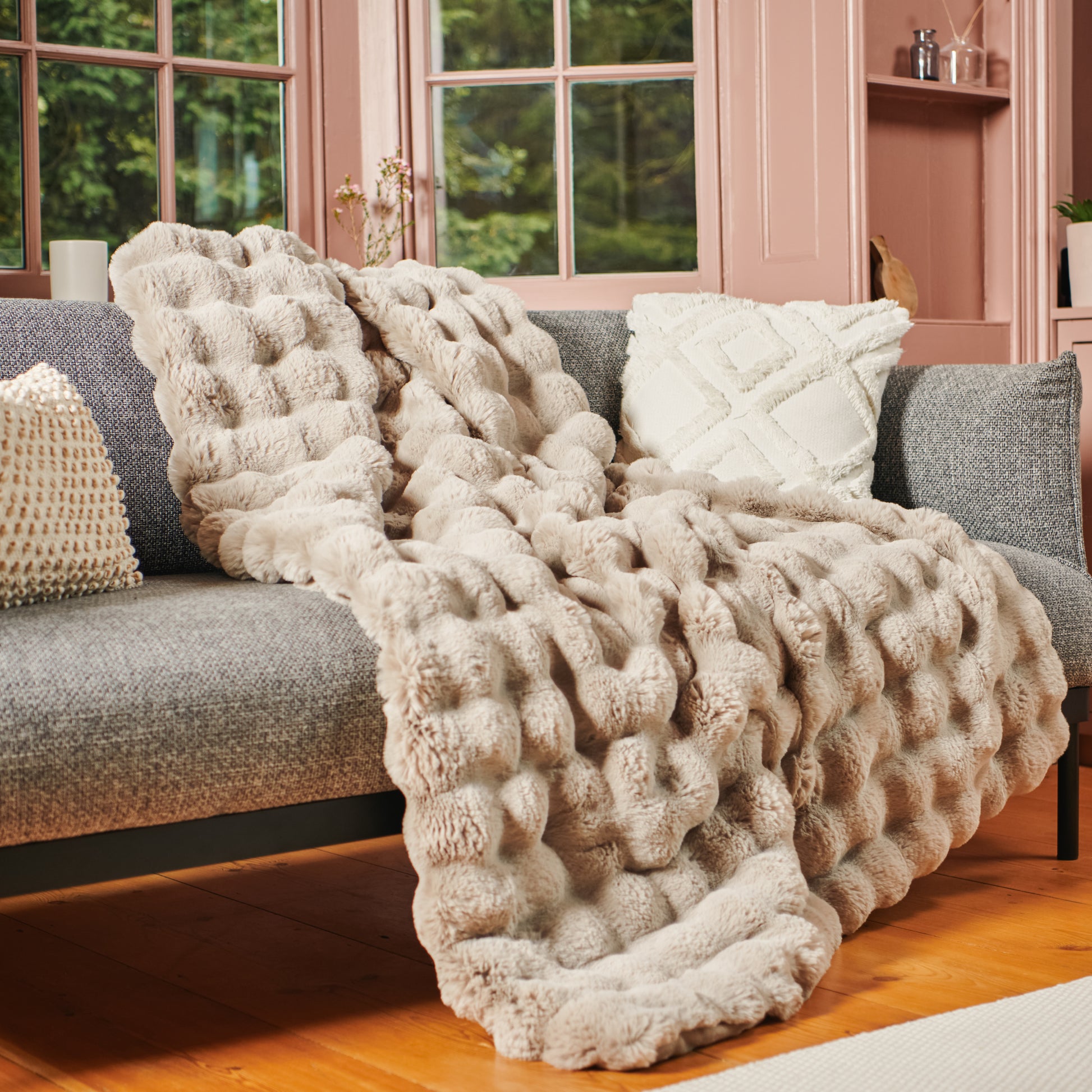 Hygge Days Luxury Faux Fur Warming Throw